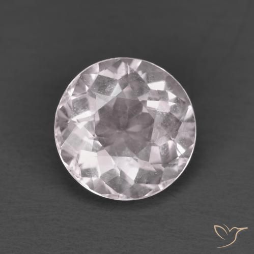 1.38ct Natural Luz rosa Morganita, Redondo, VS