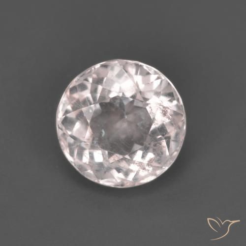 1.40ct Natural Luz rosa Morganita, Redondo, VS-SI