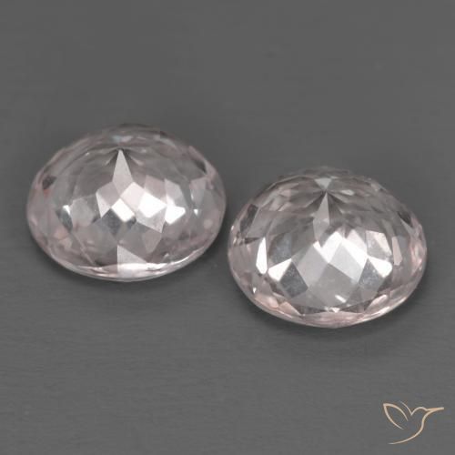 Pedras preciosas de Morganita Luz rosa natural de 2.84 ct, Corte Redondo, VS