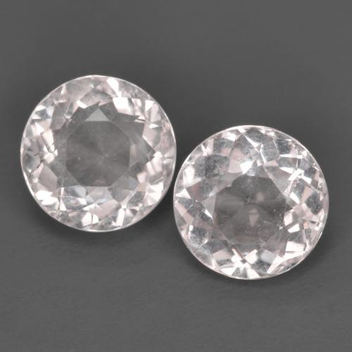 Pedras preciosas de morganita rosa natural de 2,20 ct, corte redondo, VS