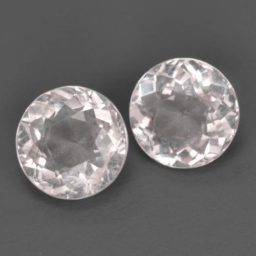 Pedras preciosas de morganita rosa natural de 2,20 ct, corte redondo, VS