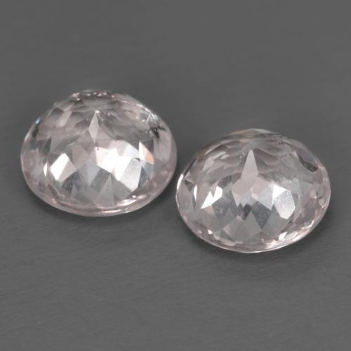 Pedras preciosas de morganita rosa natural de 2,20 ct, corte redondo, VS