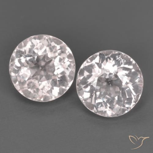 Pedras preciosas de Morganita Luz rosa natural de 2.84 ct, Redondo, VS