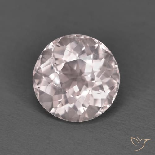 1.54ct Natural Luz rosa Morganita, Redondo, VVS-VS