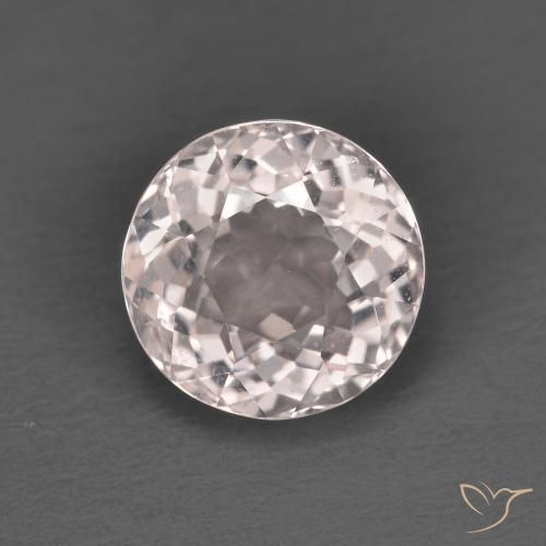 Morganita rosa natural 1,82ct, corte redondo, VVS-VS