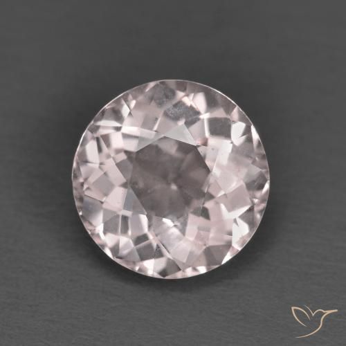 1.63ct Natural Luz rosa Morganita, Redondo, VVS-VS