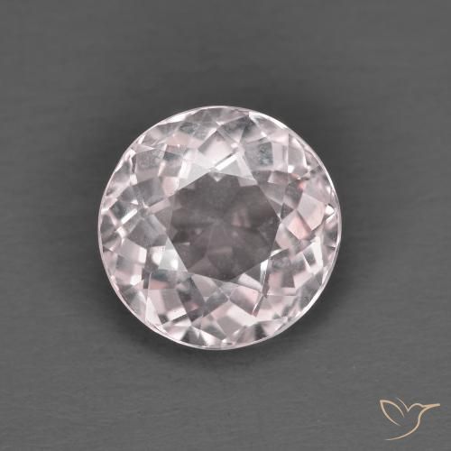1.47ct Natural Luz rosa Morganita, Redondo, VVS-VS