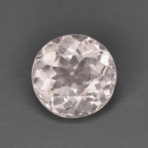 Morganita rosa natural 1,53ct, corte redondo, VVS-VS