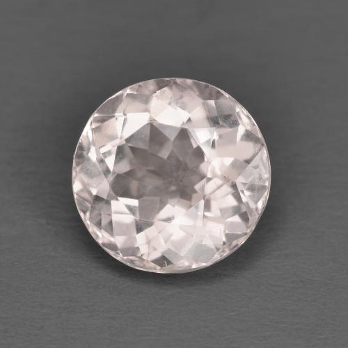 Morganita rosa natural 1,53ct, corte redondo, VVS-VS