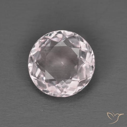 1.22ct Natural Luz rosa Morganita, Redondo, VVS-VS