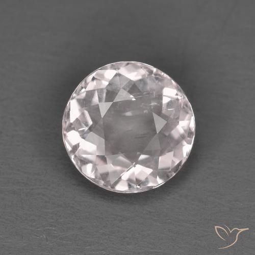 1.13ct Natural Luz rosa Morganita, Redondo, VS