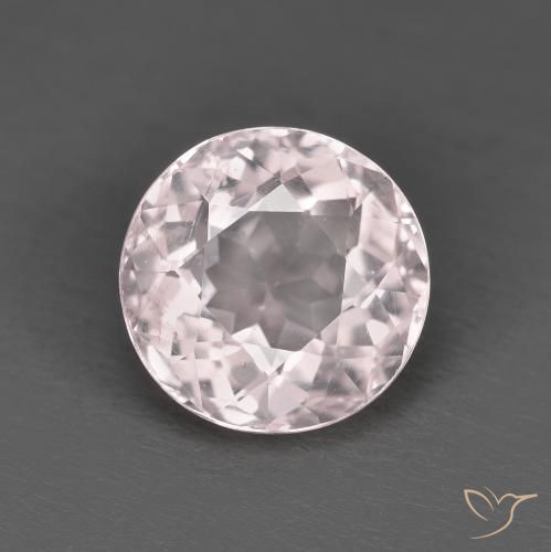 1.61ct Natural Luz rosa Morganita, Redondo, VS, Photo A