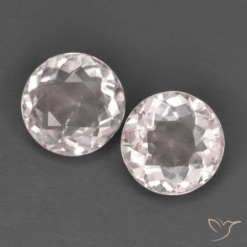 Pedras preciosas de Morganita Luz rosa natural de 2.10 ct, Redondo, VVS-VS