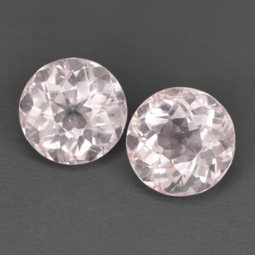 Pedras preciosas de morganita rosa natural de 2,64 ct, corte redondo, VVS-VS