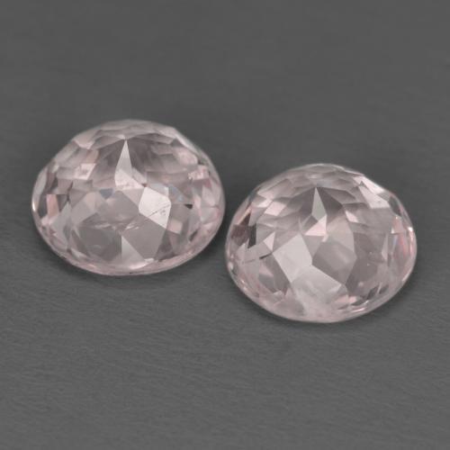 Pedras preciosas de morganita rosa natural de 2,29 ct, corte redondo, VS