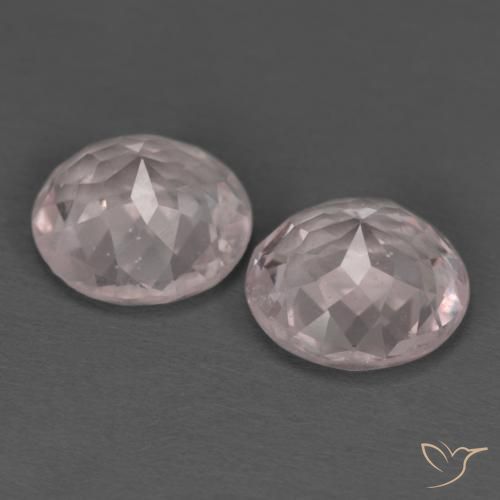 Pedras preciosas de morganita rosa natural de 2,19 ct, corte redondo, VS