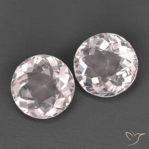 Pedras preciosas de Morganita Luz rosa natural de 2.65 ct, Corte Redondo, VS