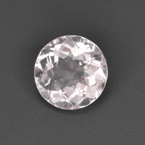 Morganita rosa flamingo natural 1,33ct, corte redondo, VVS-VS