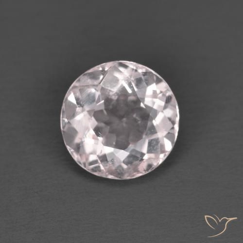 1.10ct Natural Luz rosa Morganita, Redondo, VS