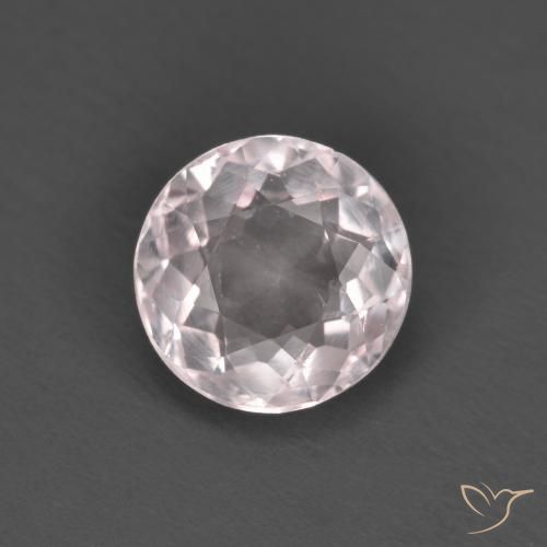1.36ct Natural Luz rosa Morganita, Redondo, VS