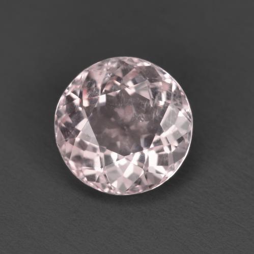 Morganita rosa natural 1,60ct, corte redondo, VS