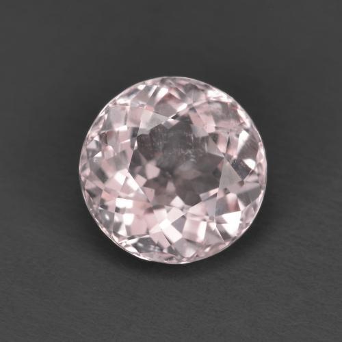 Morganita rosa natural 1,60ct, corte redondo, VS