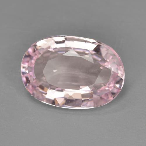 Morganita Rosa chiclete muito claro Natural 6.14ct, Corte Oval, VVS