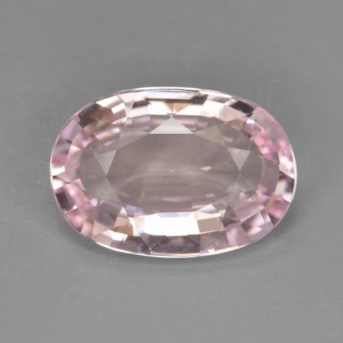 Morganita Rosa chiclete muito claro Natural 6.14ct, Corte Oval, VVS
