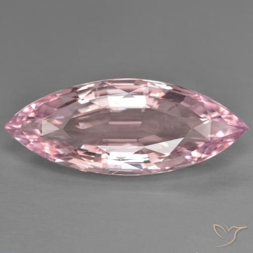 13,37 quilates de morganita rosa, corte Marquise de 27,5 x 10,9 mm do Afeganistão, Photo A