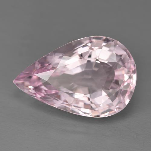 Morganita rosa natural 11,77ct, formato de pêra, VVS