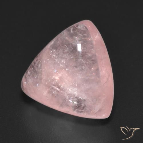 Morganita Coral Rosa Natural 4.53ct, Trilhão, Translúcido