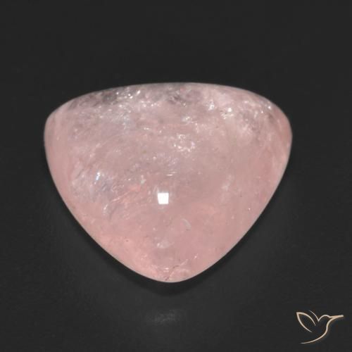 Morganita Coral Rosa Natural 4.53ct, Trilhão, Translúcido