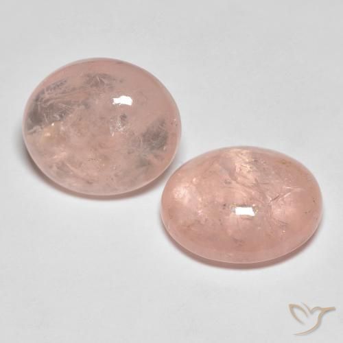 Pedras preciosas de Morganita Luz rosa natural de 15.42 ct, oval, Transparente