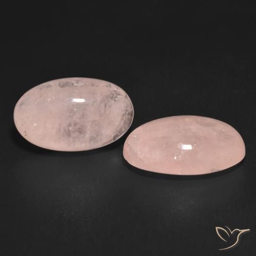 Pedras preciosas de Morganita rosa médio natural de 11.29 ct, oval, Translúcido