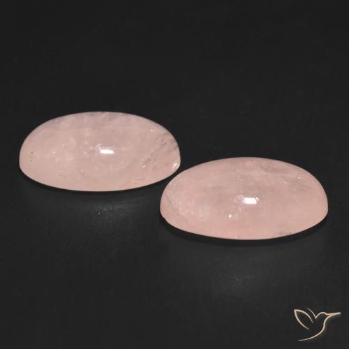 Pedras preciosas de Morganita rosa médio natural de 11.29 ct, oval, Translúcido