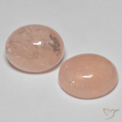 Pedras preciosas de Morganita Rosa salmão natural de 10.68 ct, oval, Translúcido