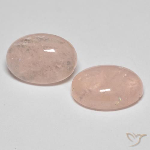 Pedras preciosas de Morganita rosa médio natural de 10.79 ct, oval, Translúcido