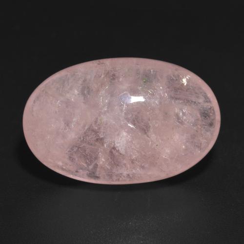 Morganita rosa médio natural 13,64ct, corte oval, translúcido
