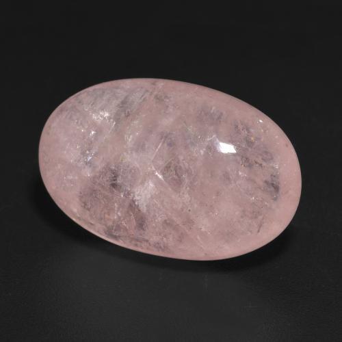 Morganita rosa médio natural 13,64ct, corte oval, translúcido