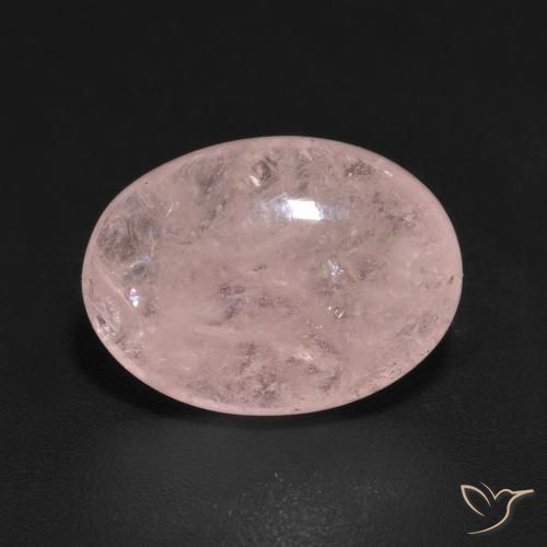 5.66ct Natural Coral Rosa Morganita, oval, Translúcido
