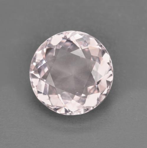 Morganita rosa natural 1,29ct, corte redondo, VVS-VS
