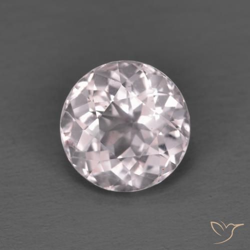 Morganita Rosa Rosa bem claro Natural 1.34ct, Redondo, VVS-VS