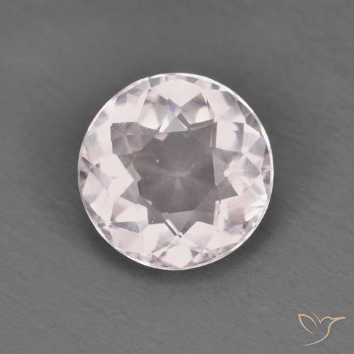 1.09ct Natural Luz rosa Morganita, Redondo, VVS-VS