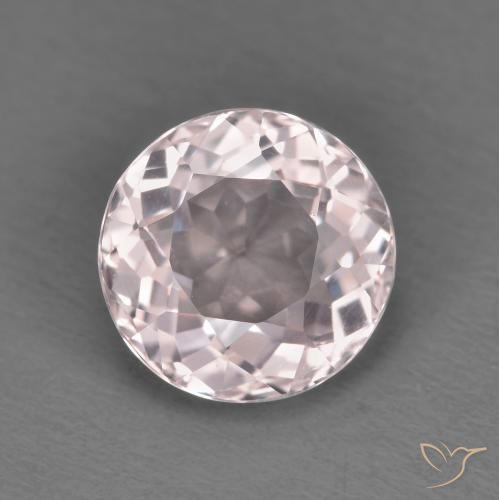 1.51ct Natural Luz rosa Morganita, Redondo, VS