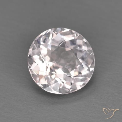Morganita Rosa bem claro Natural 1.35ct, Redondo, VS