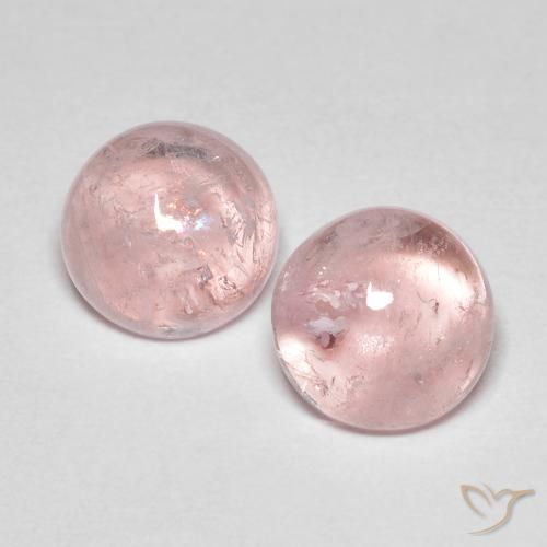 Pedras preciosas de Morganita rosa rosa natural de 4.47 ct, Redondo, Transparente