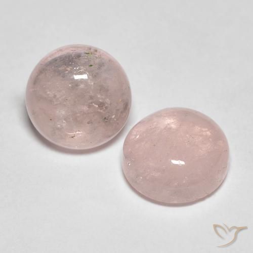 Pedras preciosas de Morganita rosa médio natural de 4.26 ct, Redondo, Translúcido