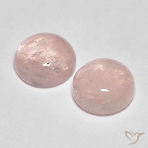 Pedras preciosas de Morganita rosa médio natural de 4.26 ct, Redondo, Translúcido