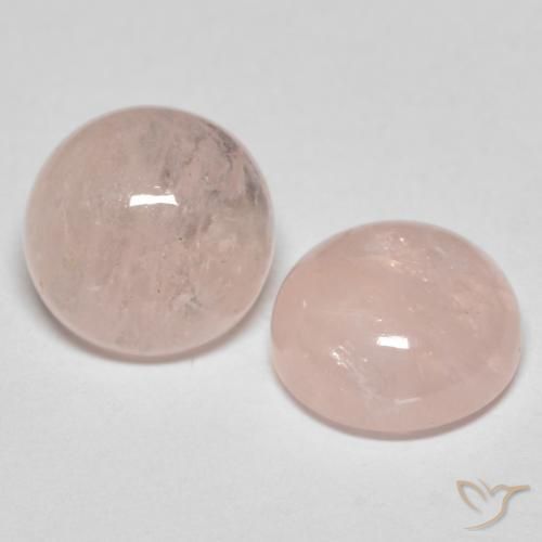 Pedras preciosas de Morganita rosa médio natural de 4.25 ct, Redondo, Translúcido