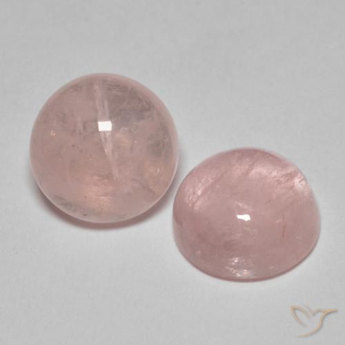 Pedras preciosas de Morganita Luz rosa natural de 8.11 ct, Redondo, Translúcido